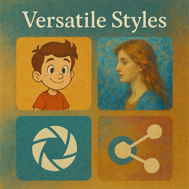 Cartoon generated images by HiDream-I1 AI